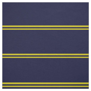 Marineblau, goldgestreiftes Design Stoff