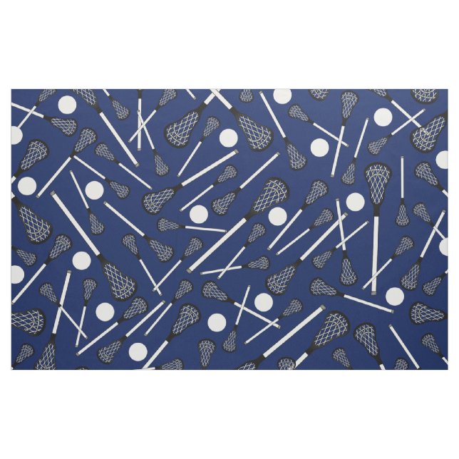 Marineblau Lacrossestöcke Stoff (Yard (91,4 cm))
