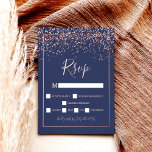 Marineblau-Rose Goldfass-Typografie uAwg Postkarte<br><div class="desc">Marineblau-Rose Goldfass-Typografie uAwg</div>