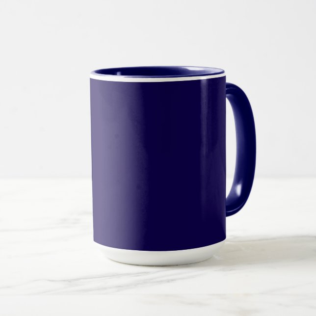 Marineblau Tasse (VorderseiteRechts)