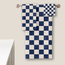 Marineblau und Creme-Prüfmuster