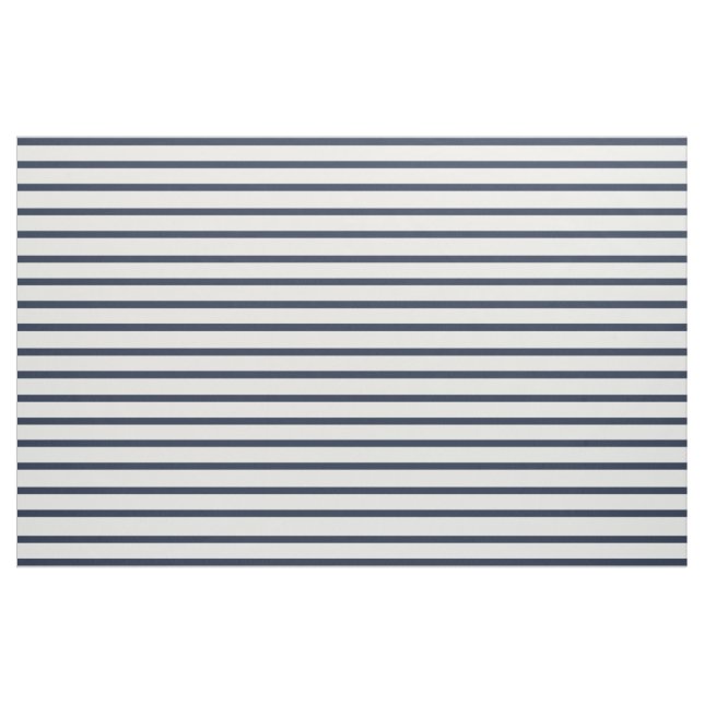 Marineblau und weiß gestreifte Stoffe von der Werf (Yard (91,4 cm))