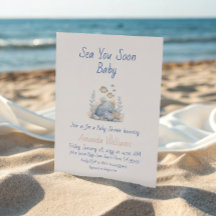 Marineblau Unter Dem Meer Du Bald Baby Shower