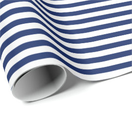 Marineblau | Whitepaper zum Abpacken von Streifen Geschenkpapier