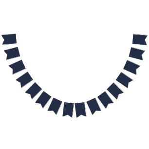 Marineblau Wimpelkette