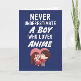 Marineblaue Anime-Karten für Jungen Kids Kaiwaii O Karte