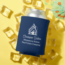 Marineblaue Immobilienfirma Personalisierter Makle
