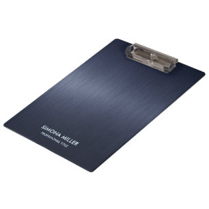 Marineblaue metallische Hintergrundfarbe Klemmbrett