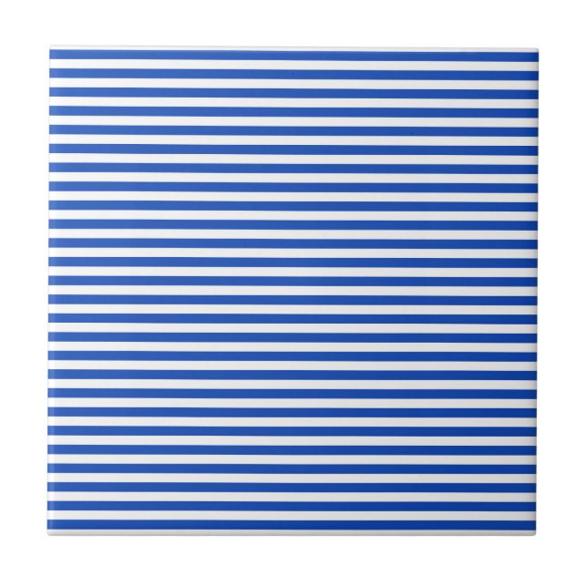Marineblaue Streifen Fliese (Vorderseite)