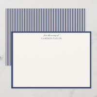 Marineblaue Streifen-Taufe Baby Shower