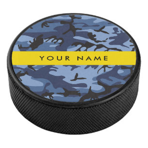 Marineblaue Tarnung Ihren Namen personalisieren Eishockey Puck