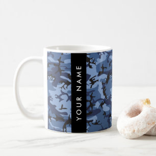 Marineblaue Tarnung Ihren Namen personalisieren Kaffeetasse