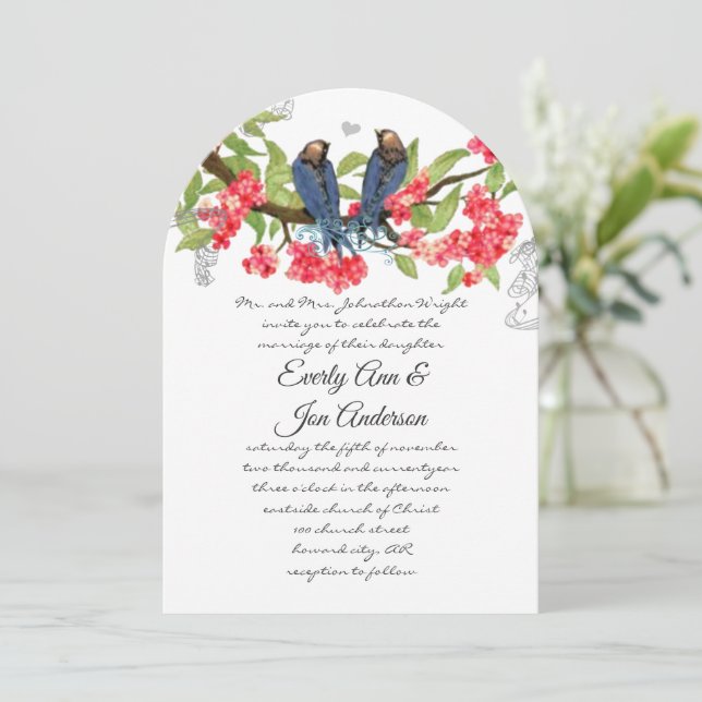 Marinebrake Korallenwald Fairytale Hochzeit Einladung (Stehend Vorderseite)