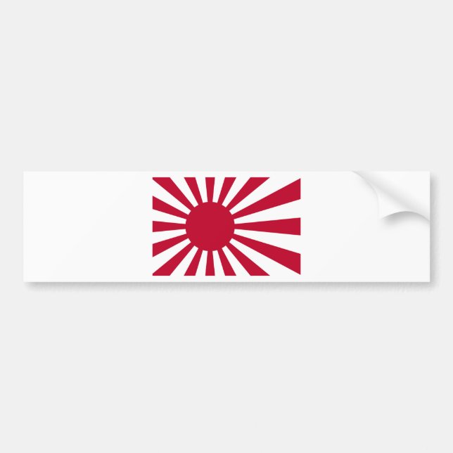 Marinefahne von Japan - japanische aufgehende Autoaufkleber (Vorne)