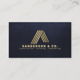 Marinegold individuelles Logo QR Bauwesen Konstruk Visitenkarte