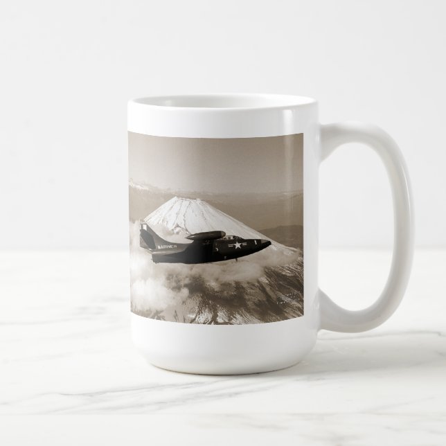 Marineinfanteriekorps-Flugzeuge der Fujisan Japan Kaffeetasse (Rechts)