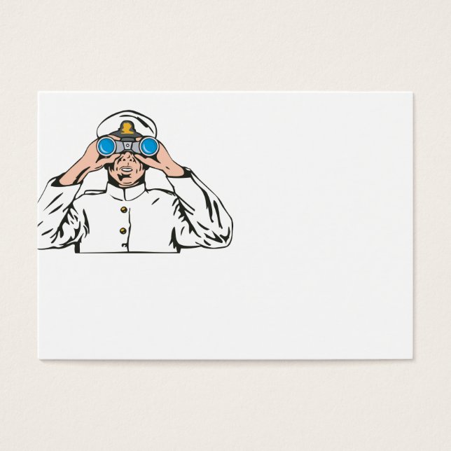Marinekapitän Sailor mit Binoculars (Vorderseite)