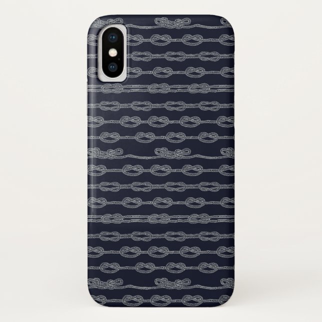 Marineknoten-Muster Case-Mate iPhone Hülle (Rückseite)