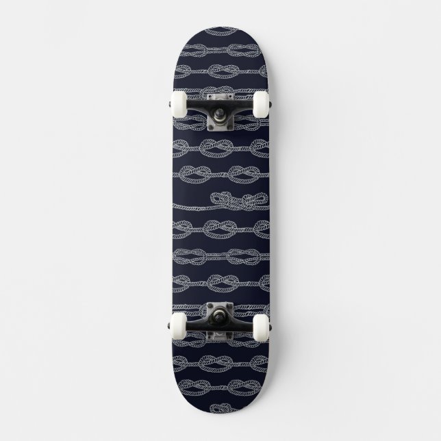 Marineknoten-Muster Skateboard (Vorderseite)