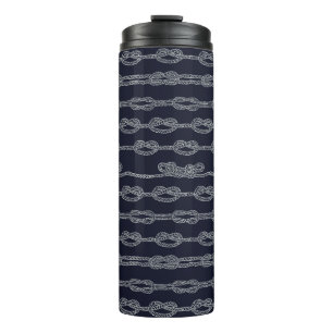 Marineknoten-Muster Thermosbecher