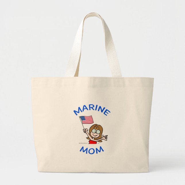 Marinemammamarinekorpspatriotismus Jumbo Stoffbeutel (Vorne)
