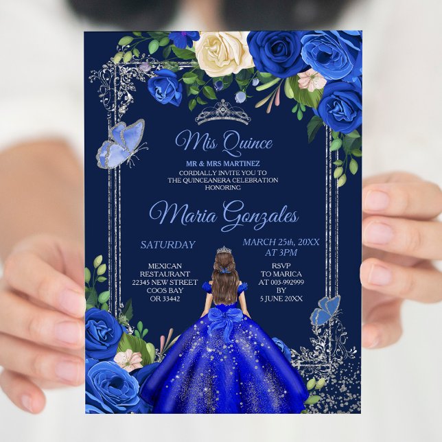 Marineprinzessinnen verkleidet Mis Quince, 16. Geb Einladung (Von Creator hochgeladen)