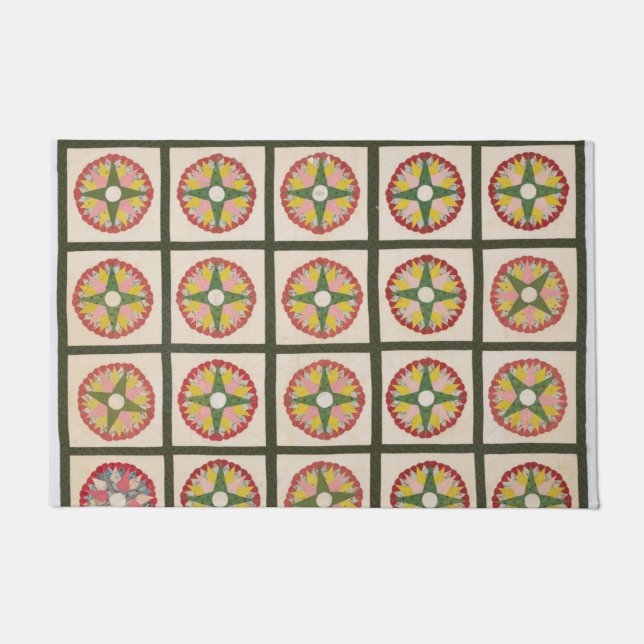 Mariner Compass Quilt Fußmatte (Vorderseite)