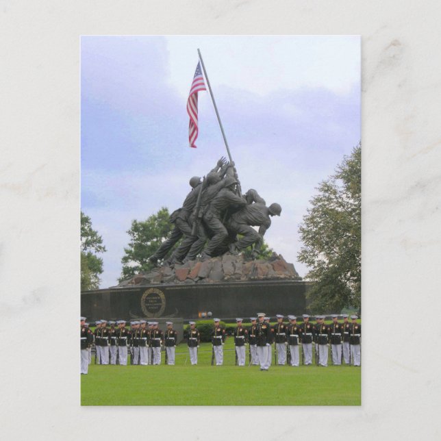 Marines à Iwo Jima Statue Carte postale (Devant)