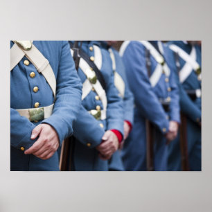 Marines aus der Zivilen US-Kriegszeit, militärisch Poster