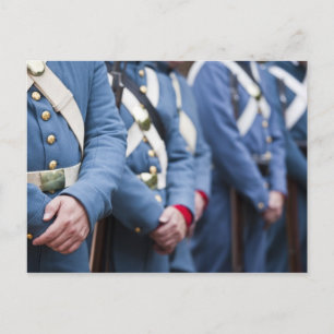 Marines aus der Zivilen US-Kriegszeit, militärisch Postkarte