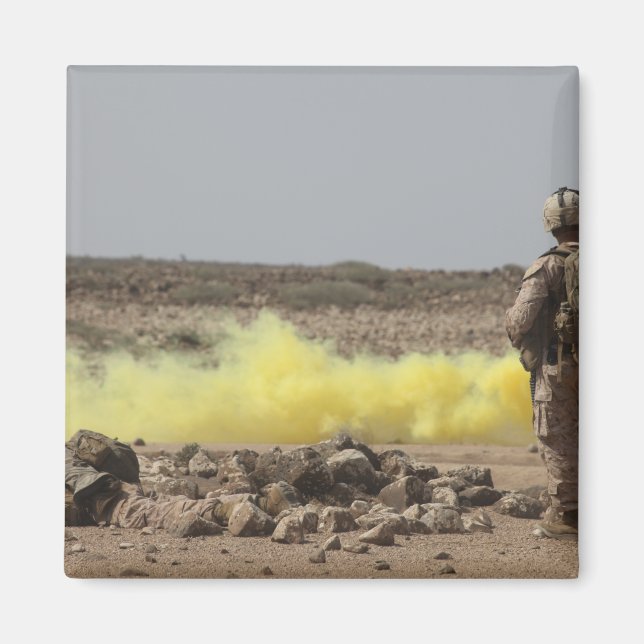 Marines bieten Sicherheit Magnet (Vorne)