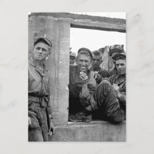 Marines halten Agat während des langsamen In_War I Postkarte