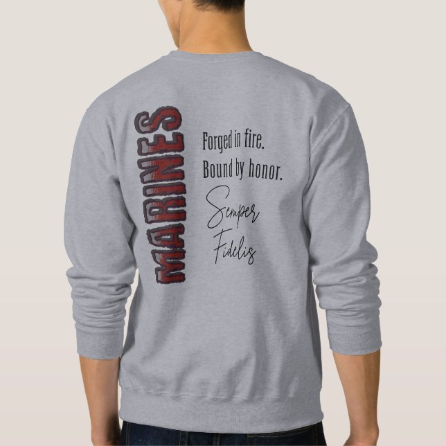 MARINES in Fire Sweatshirt (Rückseite)