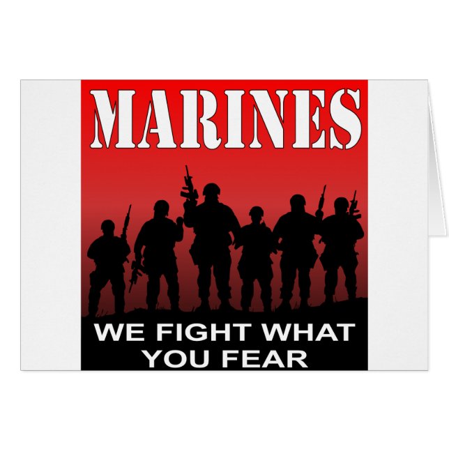 Marines Nous Combattons Ce Que Vous Craignez (Devant horizontal)