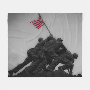 MARINES RAISE FLAG bei IWO JIMA Fleecedecke