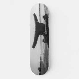 marines, schwarzes und weißes Photothema Skateboard