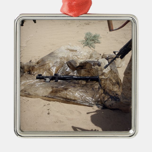 Marines Silbernes Ornament (Vorne)