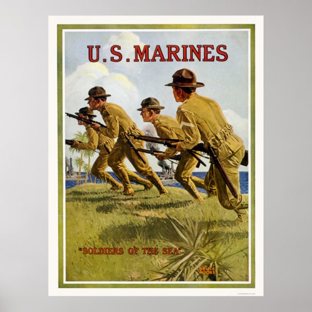 Marines - "Soldaten des Meeres" Poster (Vorne)