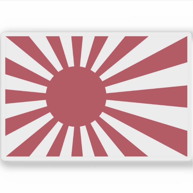 Marineschild des japanischen Reiches Aufkleber (Vorderseite)