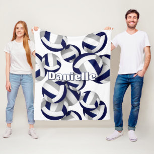 Marineschuhmädchen, graue Volleyballs, Einrichtung Fleecedecke