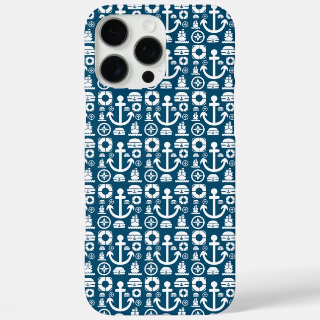 Marinesoldat Element Meer Muster iPhone 16 Pro Max Hülle (Rückseite)