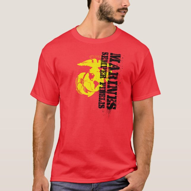 MARINESOLDATEN SEMPER FIDELIS T-Shirt (Vorderseite)