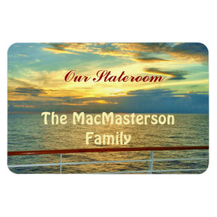 Marinesonnenaufgang Stateroom Tür-Markierung Magnet