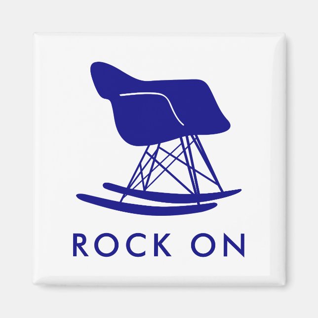 Marinestube Mitte des Jahrhunderts Modernes Rocker Magnet (Vorne)