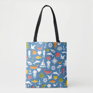 Marinesymbol-Muster Tasche