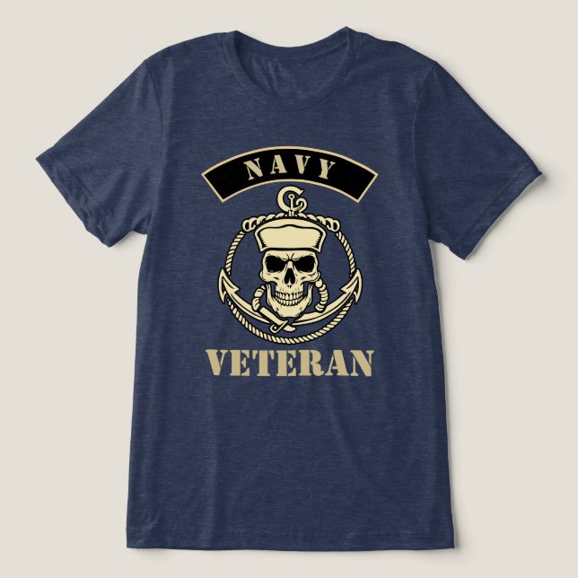 Marineveteran Tri-Blend Shirt (Design Vorderseite)