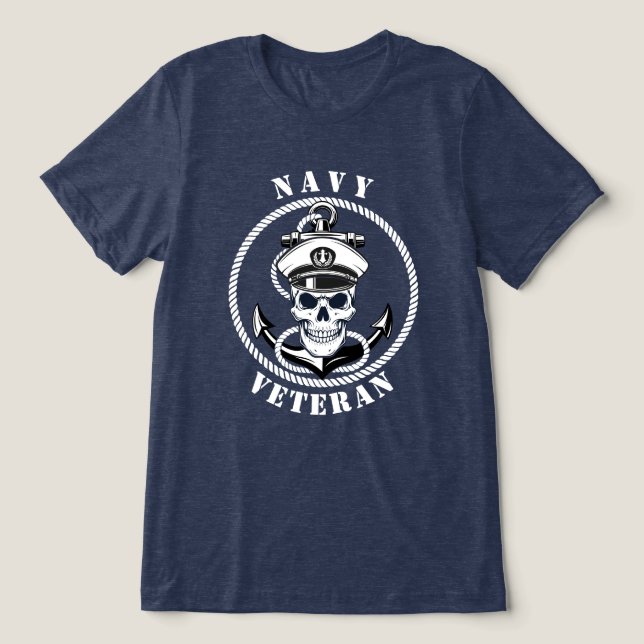 Marineveteran Tri-Blend Shirt (Design Vorderseite)