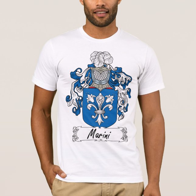 Marini Familienwappen T-Shirt (Vorderseite)