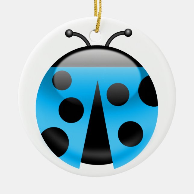 Marinkäfer Keramikornament (Vorne)