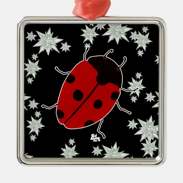 MARINKÄFER SILBERNES ORNAMENT (Vorne)